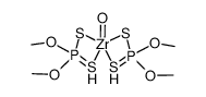 zirconyl-bis(O,O'-dimethyldithiophosphate) Structure