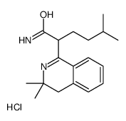 2-(3,3-dimethyl-4H-isoquinolin-1-yl)-5-methylhexanamide,hydrochloride结构式