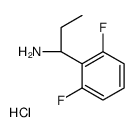 (R)-1-(2,6-二氟苯基)丙烷-1-胺盐酸盐结构式
