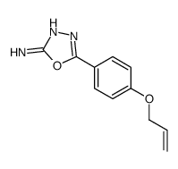 5-(4-prop-2-enoxyphenyl)-1,3,4-oxadiazol-2-amine结构式