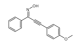 3-(4-methoxyphenyl)-1-phenylprop-2-yn-1-one oxime Structure