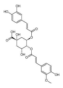 4-O-feruloyl-5-O-caffeoylquinic acid Structure