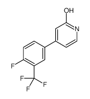 4-[4-fluoro-3-(trifluoromethyl)phenyl]-1H-pyridin-2-one结构式
