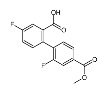 5-fluoro-2-(2-fluoro-4-methoxycarbonylphenyl)benzoic acid结构式