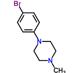 1-(4-溴苯基)-4-甲基哌嗪结构式