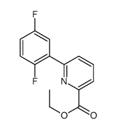 6-(2,5-二氟苯基)吡啶甲酸乙酯结构式