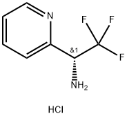 (R)-2,2,2-三氟-1-(吡啶-2-基)乙-1-胺二盐酸盐结构式
