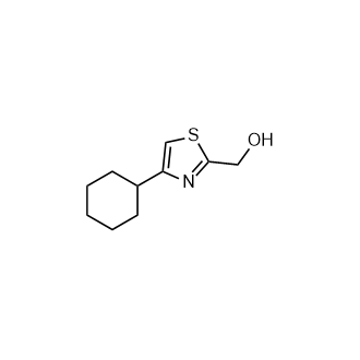 (4-环己基噻唑-2-基)甲醇结构式