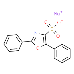 2,5-DIPHENYLOXAZOLE-4-SULFONIC ACID SODIUM SALT结构式