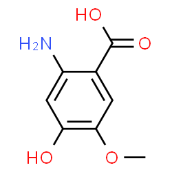 2-amino-4-hydroxy-5-methoxybenzoic acid hydrochloride结构式
