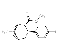 (1R,2S,3S,5S)-Methyl 3-(4-iodophenyl)-8-methyl-8-azabicyclo[3.2.1]octane-2-carboxylate结构式
