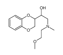 α-[[N-(2-Methoxyethyl)methylamino]methyl]-1,4-benzodioxane-2-methanol结构式