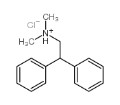 2,2-diphenylethyldimethylammonium chloride Structure