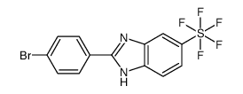 2-(4-Bromophenyl)-5-(pentafluoro-λ6-sulfanyl)-1H-benzimidazole Structure