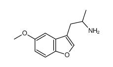 1-(5-Methoxybenzofuran-3-yl)-2-aminopropane结构式
