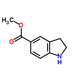 吲哚啉-5-羧酸甲酯结构式