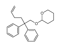 2-(2,2-diphenylhex-5-enoxy)oxane Structure