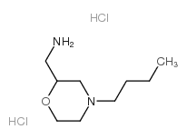 C-(4-丁基-吗啉-2-基)-甲基胺双盐酸盐结构式