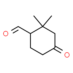 Cyclohexanecarboxaldehyde, 2,2-dimethyl-4-oxo- (9CI) Structure