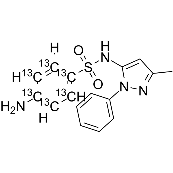 Sulfapyrazole-13C6 Structure