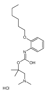 (1-dimethylamino-2-methyl-propan-2-yl) N-(2-hexoxyphenyl)carbamate hyd rochloride Structure