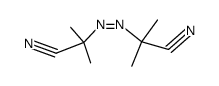 (Z)-2,2'-(diazene-1,2-diyl)bis(2-methylpropanenitrile)结构式