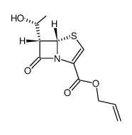 allyl (5S,6S,1'R)-6-(1'-hydroxyethyl)penem-3-carboxylate Structure