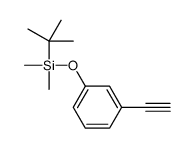 3-叔丁基二甲基甲硅烷基氧基苯基乙炔结构式