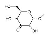 methyl α-D-ribo-hexopyranosid-3-ulose结构式
