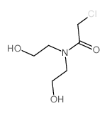 2-chloro-N,N-bis(2-hydroxyethyl)acetamide Structure