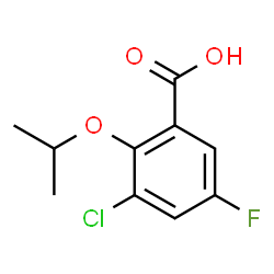 3-Chloro-5-fluoro-2-(propan-2-yloxy)benzoic acid structure