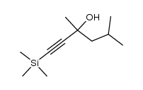 3-Hydroxy-3,5-dimethyl-1-trimethylsilyl-heptin-(1)结构式