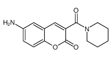 6-Amino-3-(piperidinocarbonyl)coumarin structure