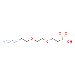 Azido-PEG2-C2-sulfonic acid Structure