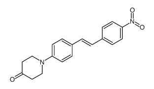 1-[4-[2-(4-nitrophenyl)ethenyl]phenyl]piperidin-4-one结构式