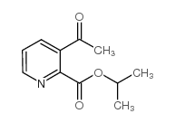 3-乙酰基吡啶-2-羧酸异丙酯结构式