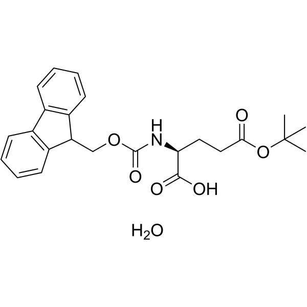 N-(9-芴基甲氧羰基)-L-谷氨酸-GAMMA-叔丁基 酯结构式