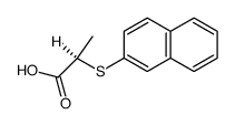 (R)-2-[2]naphthylsulfanyl-propionic acid结构式