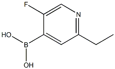 5-Fluoro-2-ethylpyridine-4-boronic acid Structure