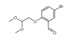 5-bromo-2-[2,2-(dimethoxy)ethoxy]benzaldehyde Structure