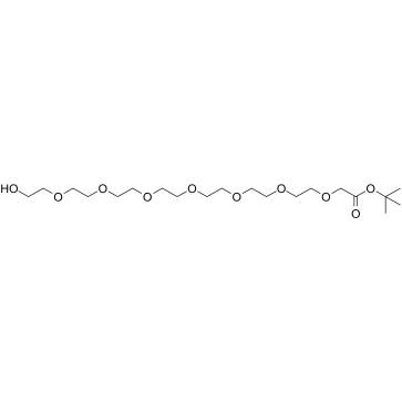 Hydroxy-PEG7-CH2-Boc Structure