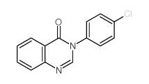 4(3H)-Quinazolinone,3-(4-chlorophenyl)-结构式