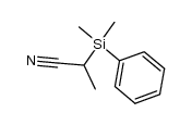 2-(dimethyl(phenyl)silyl)propanenitrile Structure