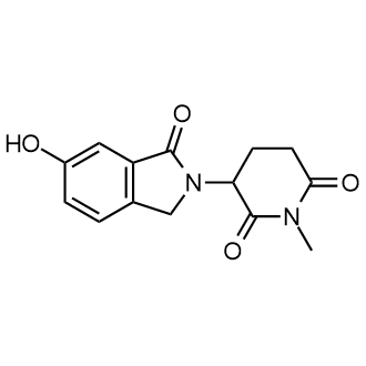 3-(6-羟基-1-氧代异吲哚-2-基)-1-甲基哌啶-2,6-二酮结构式