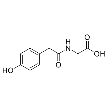 2-(2-(4-羟基苯基)乙酰氨基)乙酸结构式