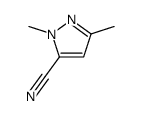 1,3-二甲基-1H-吡唑-5-甲腈结构式