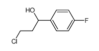 3-氯-1-(4-氟苯基)丙-1-醇结构式
