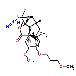 5(S)-[1(S)-叠氮基-3(S)-[4-甲氧基-3-(3-甲氧基丙氧基)苄基]-4-甲基戊基]-3(S)-异丙基二氢呋喃-2-酮结构式
