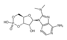 8-dimethylamino-cAMP Structure