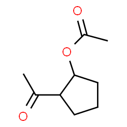 Ethanone, 1-[2-(acetyloxy)cyclopentyl]- (9CI) Structure